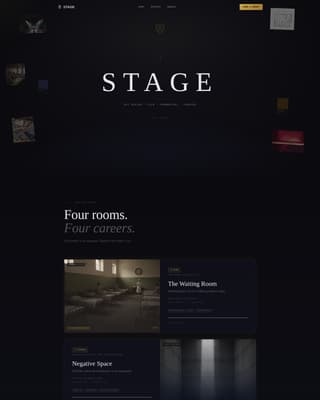 Stage - Immersive Setdesigner Landing Page Template