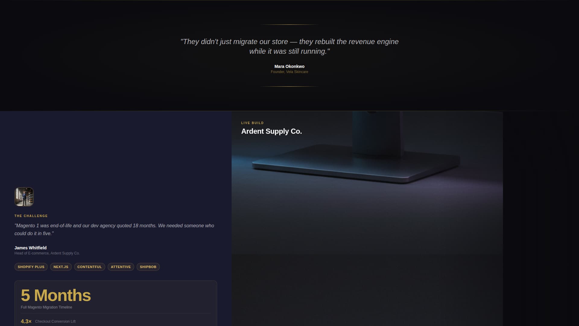 Storefront - Elite Shopify Landing Page Template