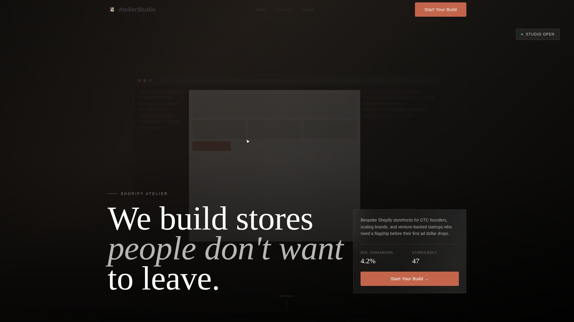 Storefront - Bespoke Shopify Landing Page Template