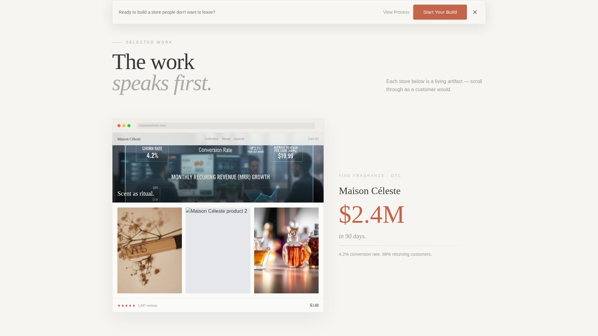 Storefront - Bespoke Shopify Landing Page Template