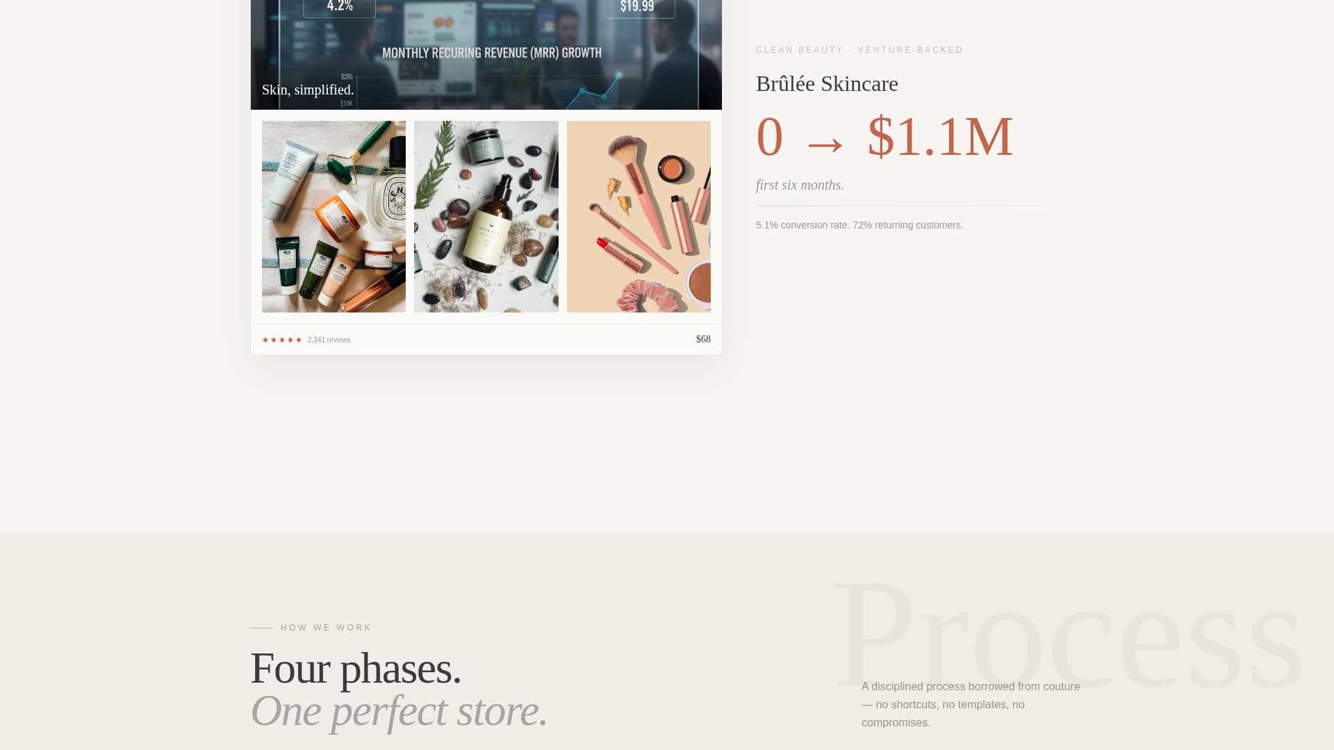 Storefront - Bespoke Shopify Landing Page Template