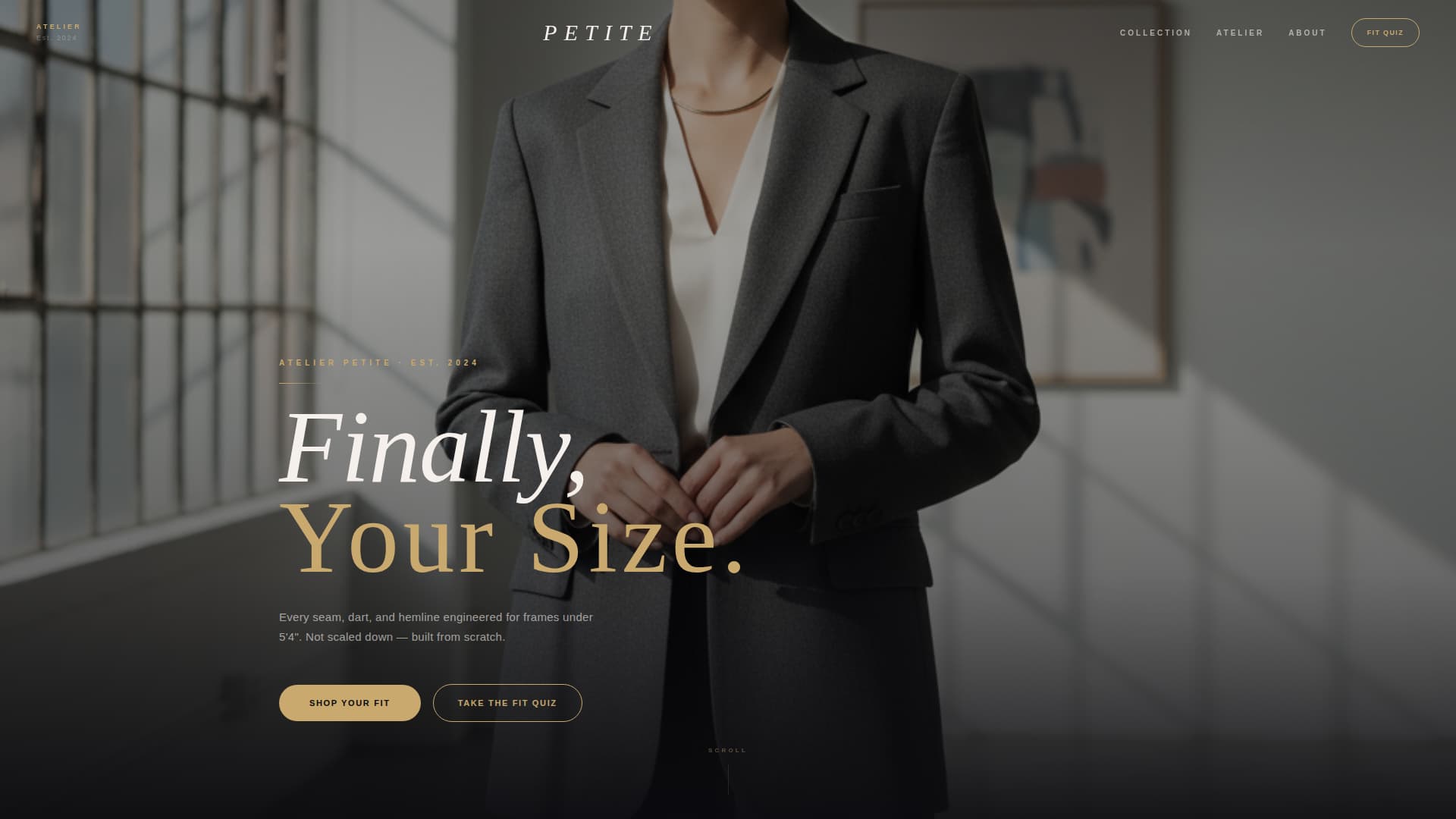 Petite - Luxe Inclusive Landing Page Template