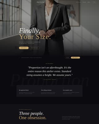 Petite - Luxe Inclusive Landing Page Template
