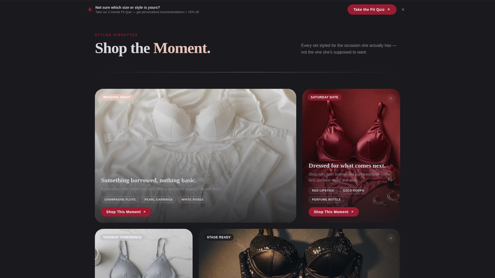 Curve - Glamorous Lingerie Landing Page Template