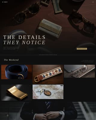 Crest - Refined Accessories Landing Page Template