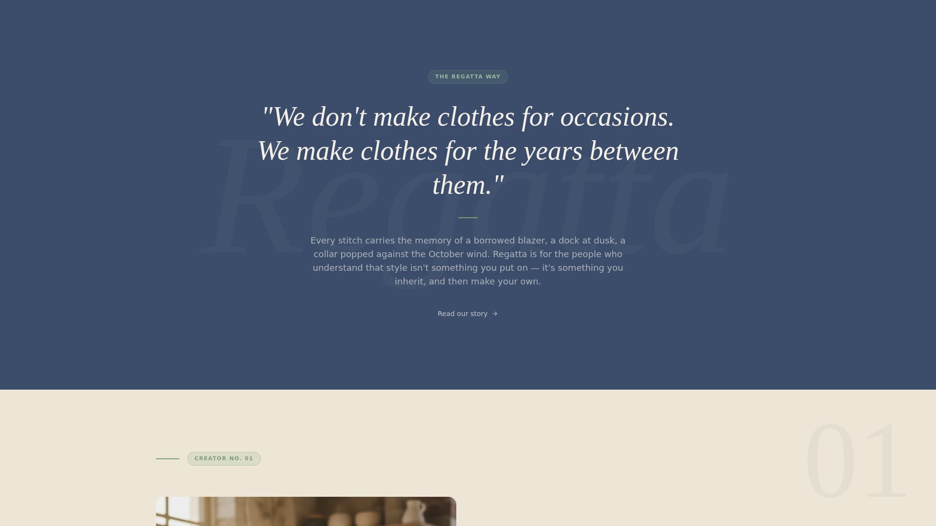 Regatta - Timeless Preppy Landing Page Template