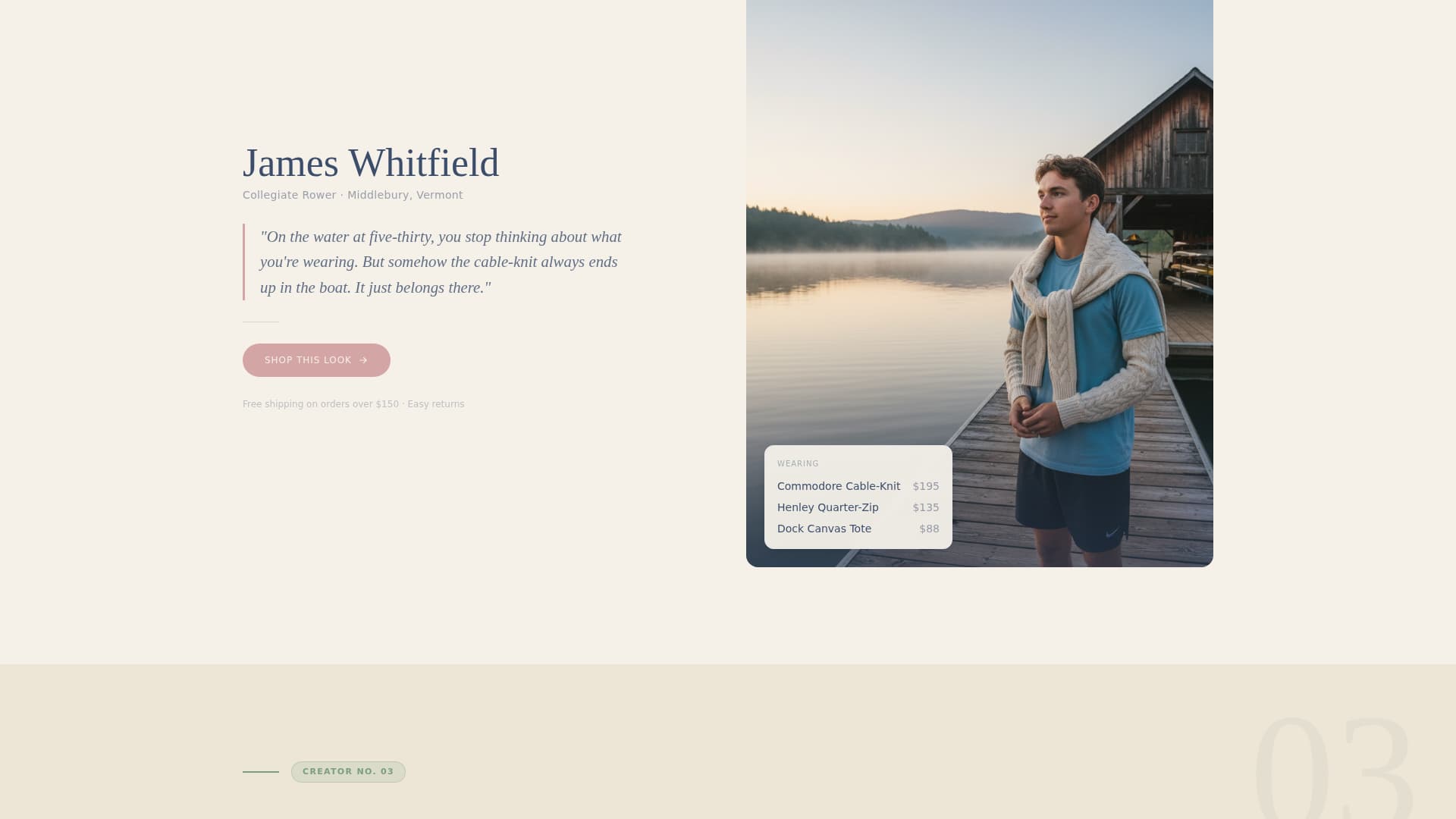 Regatta - Timeless Preppy Landing Page Template