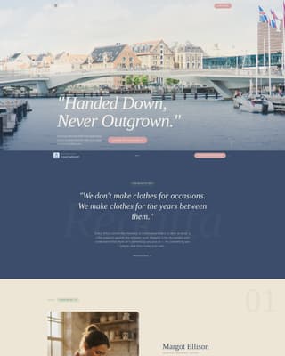 Regatta - Timeless Preppy Landing Page Template