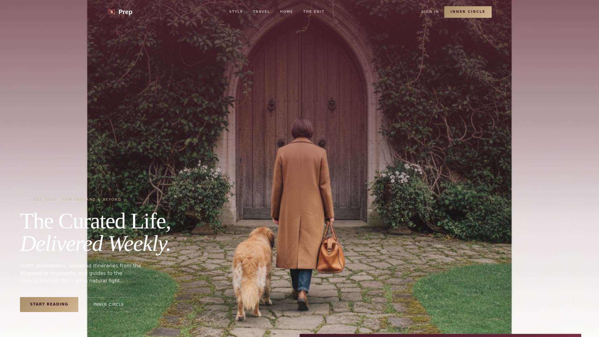 Preppy Fashion Blog Website Template