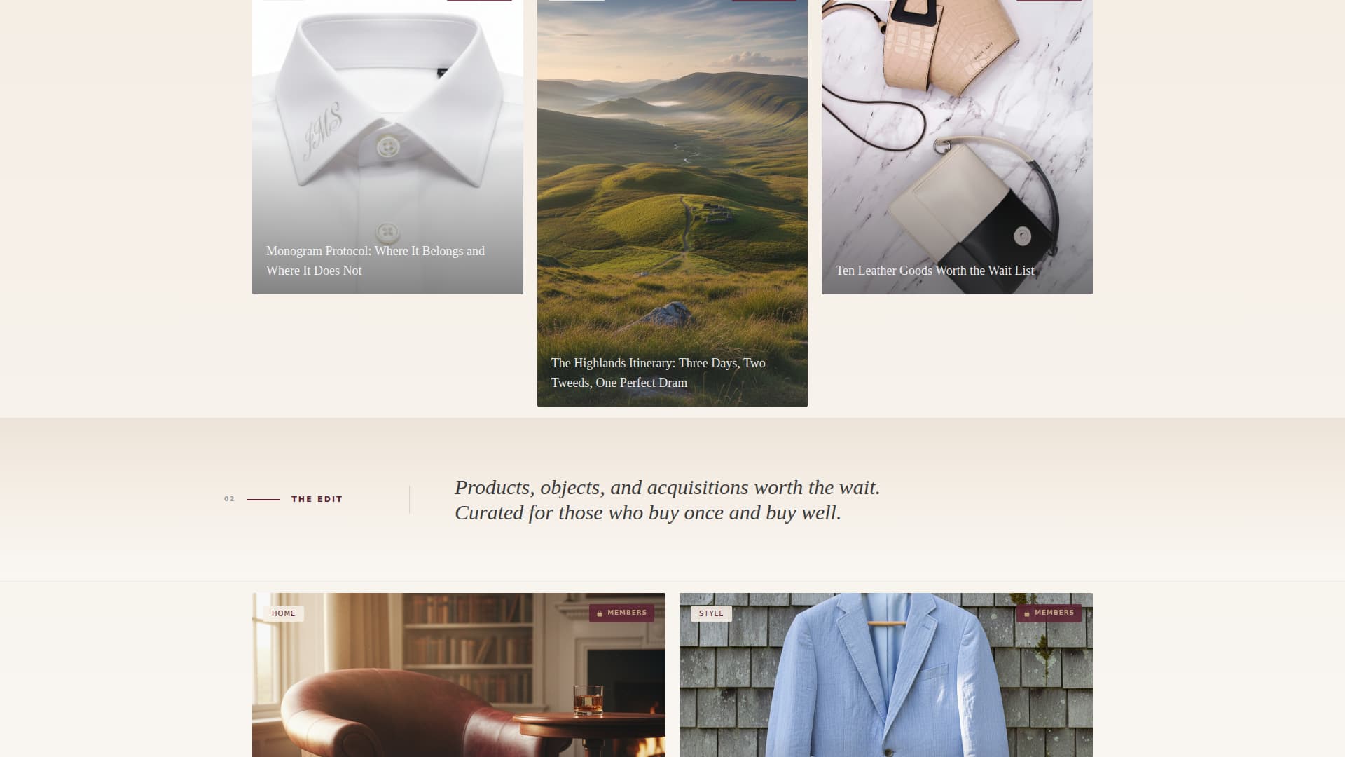 Preppy Fashion Blog Website Template