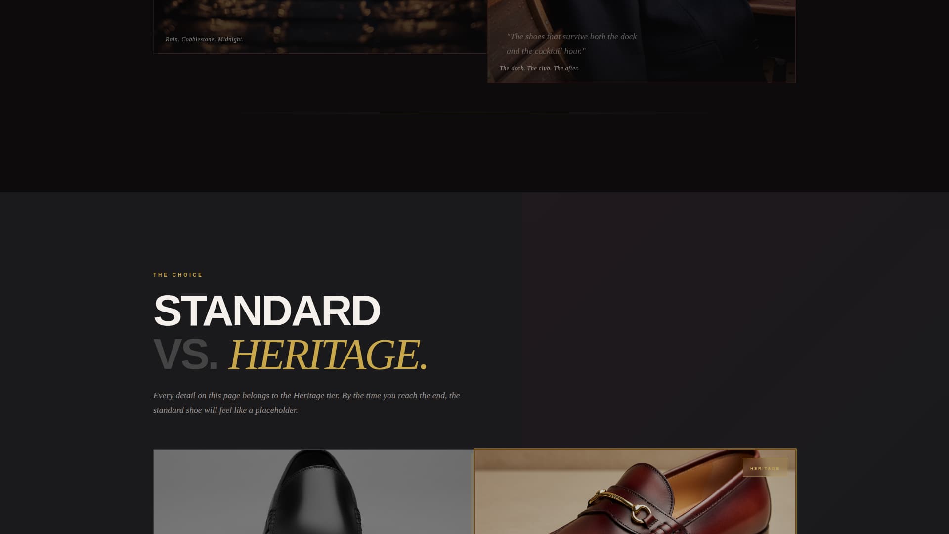 Cordovan - Heritage Shoe Landing Page Template