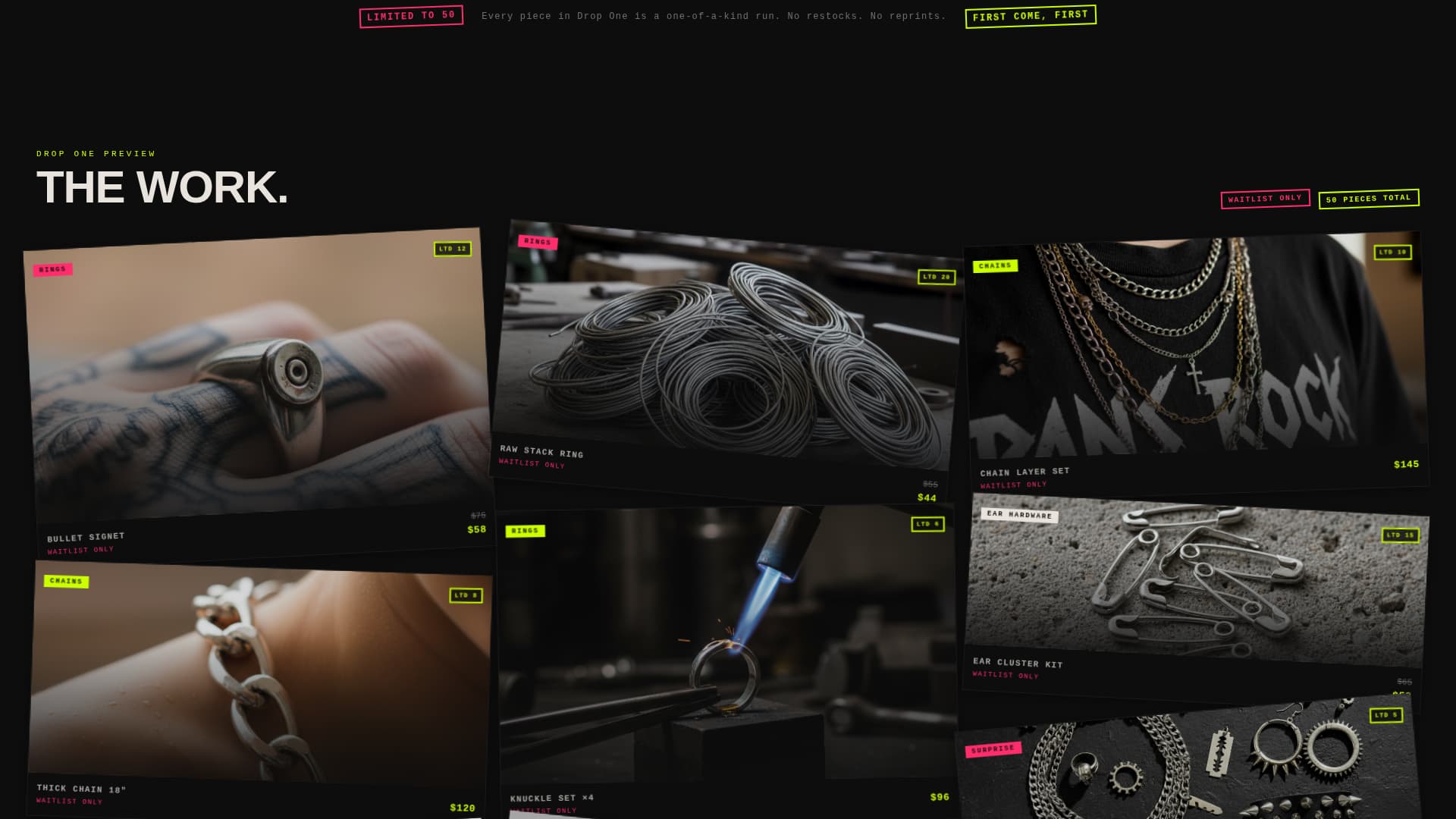Spike - Electrifying Punkjewelry Landing Page Template