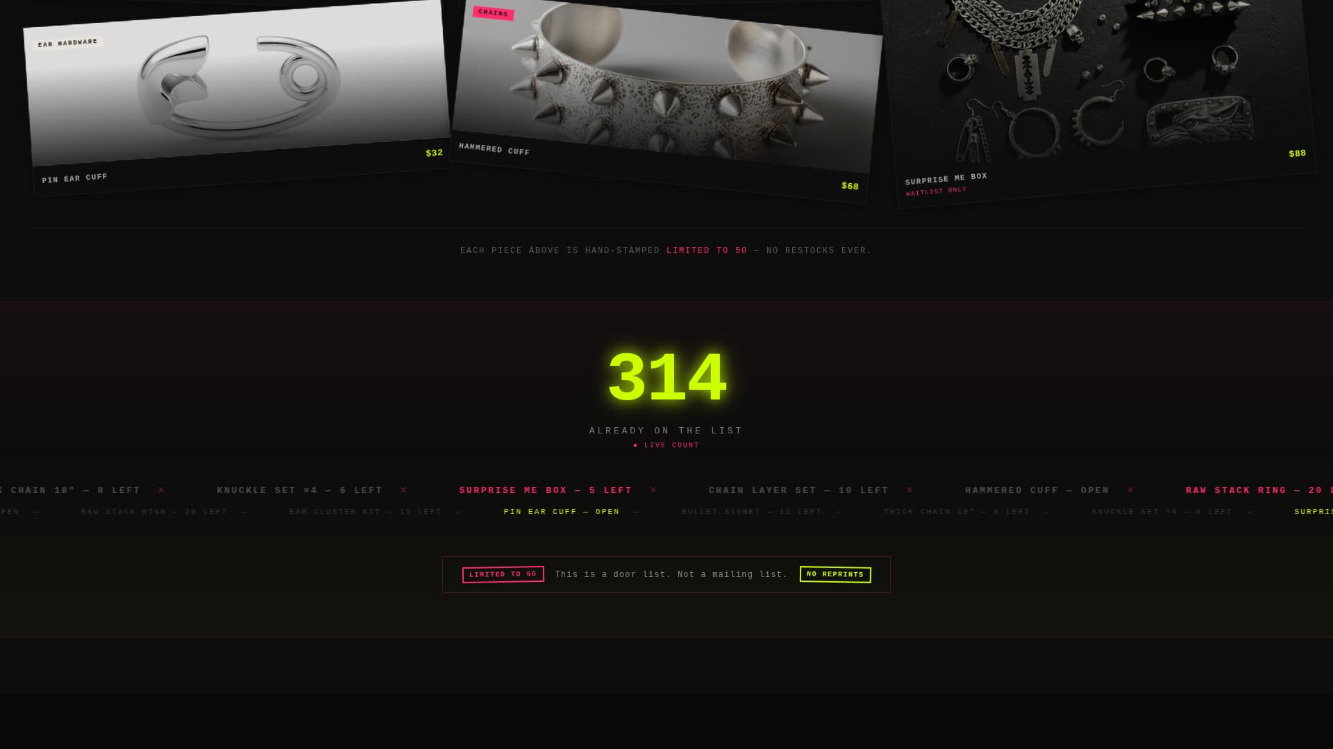 Spike - Electrifying Punkjewelry Landing Page Template