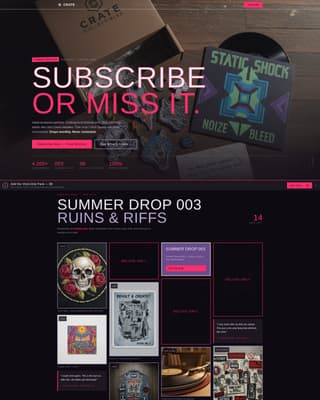 Punk Fashion Professional Website Template