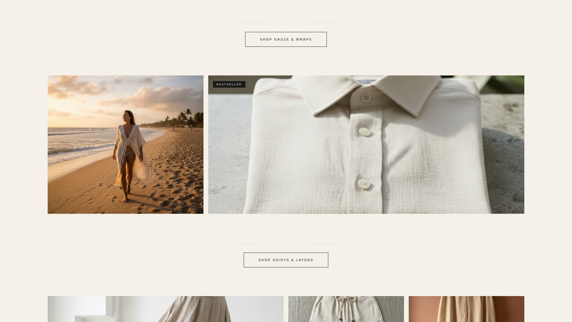 Swimwear & Beachwear Blog Website Template