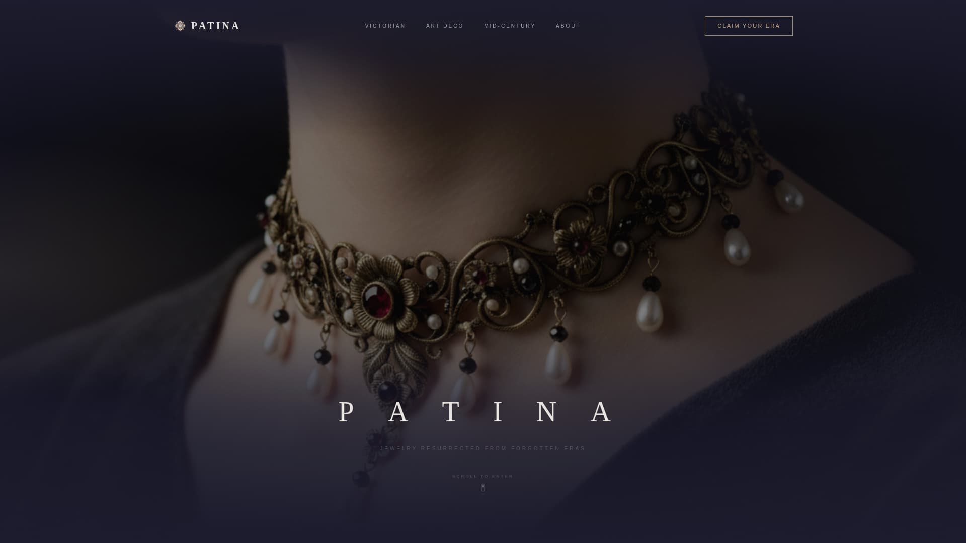 Patina - Timeless Jewelry Landing Page Template