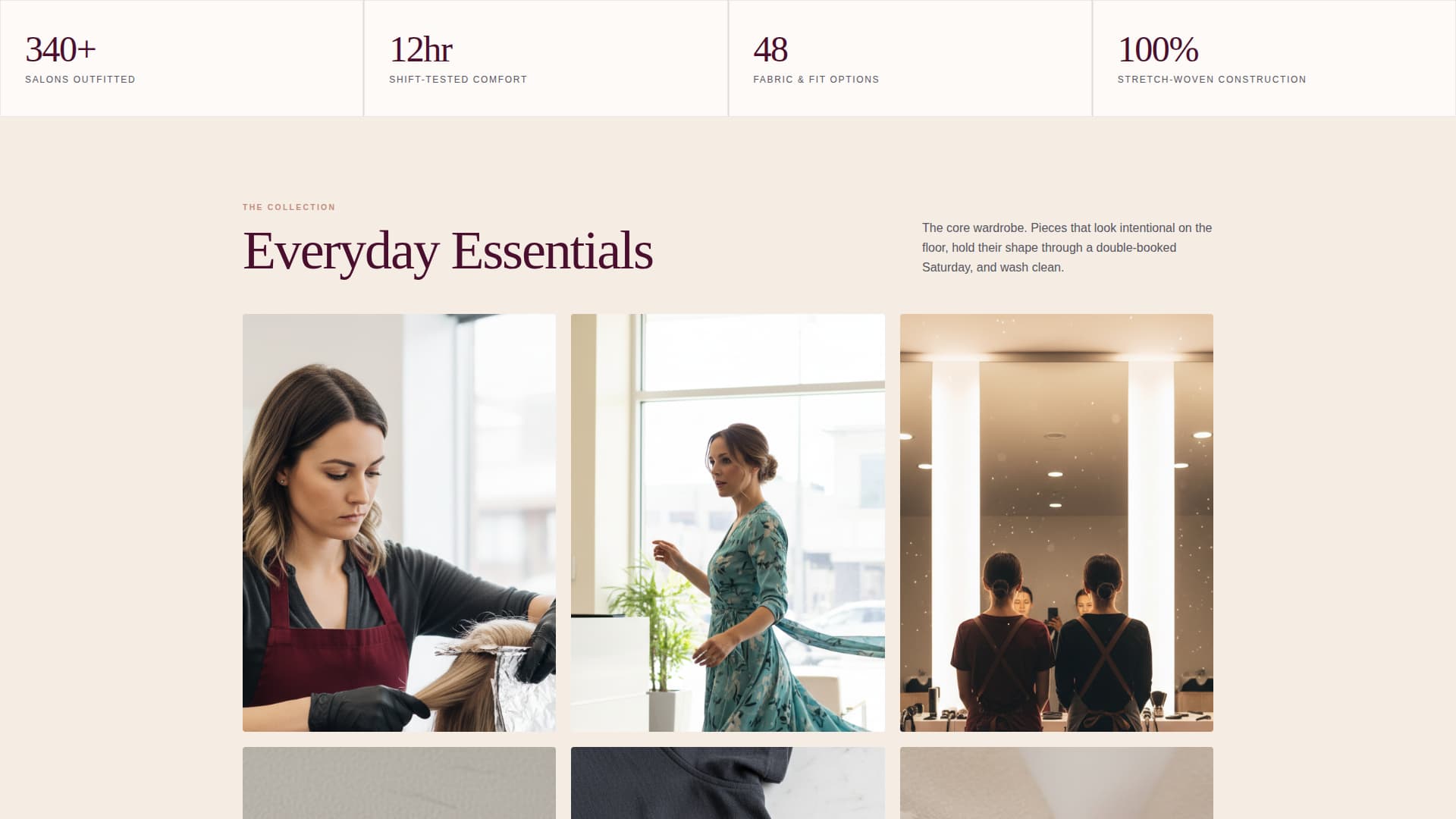 Workwear & Uniform Professional Website Template