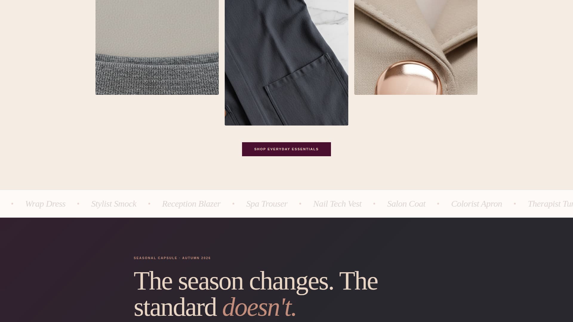 Workwear & Uniform Professional Website Template