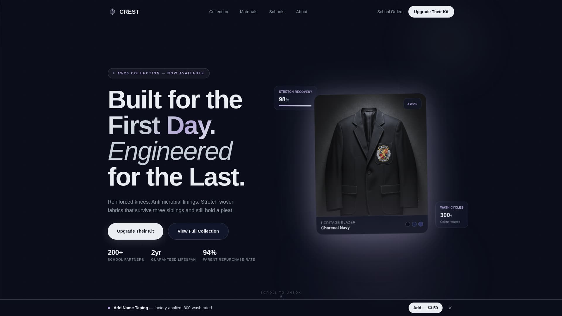 Kidswear Brand Professional Website Template