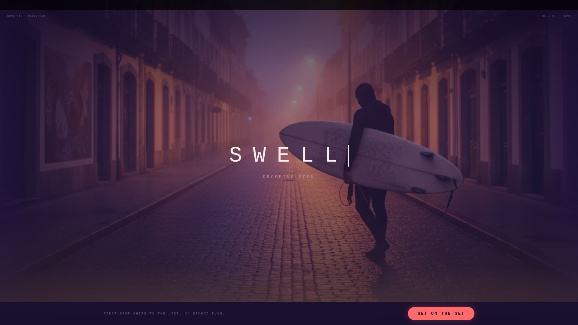 Streetwear & Urban Brand Pre-Launch Website Template