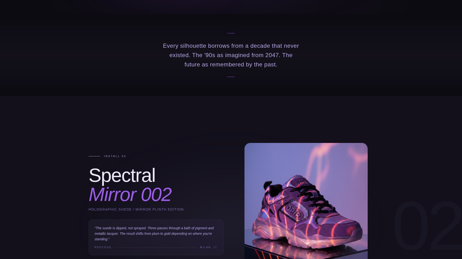 Footwear Brand Professional Website Template