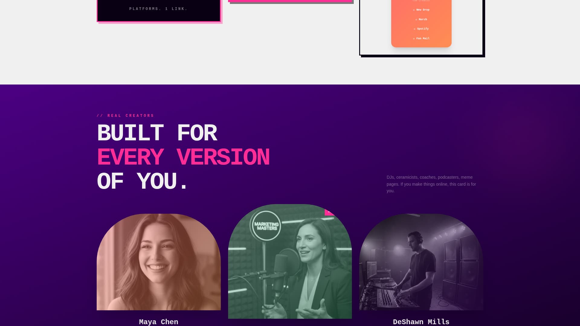Digital Business Card Specialist Professional Website Template