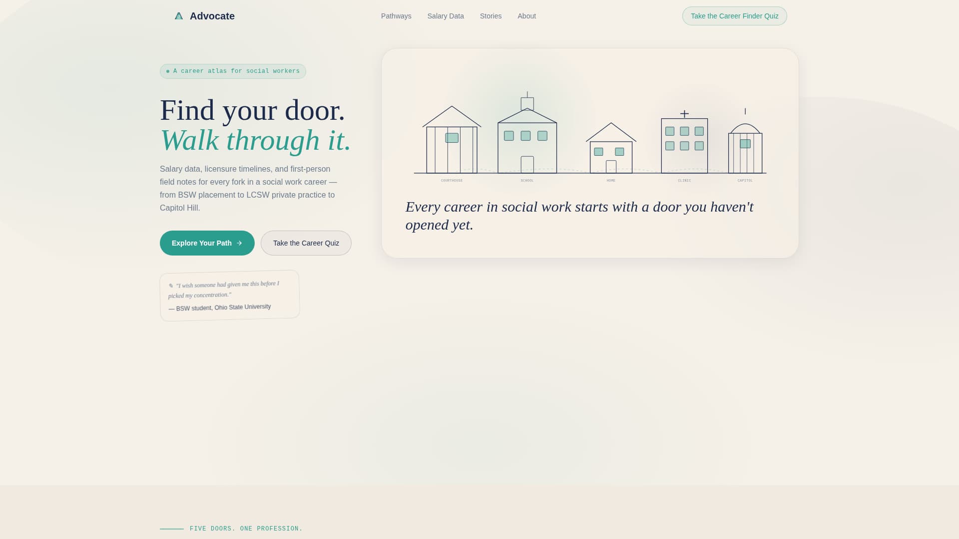 Advocate - Inspiring Socialwork Landing Page Template