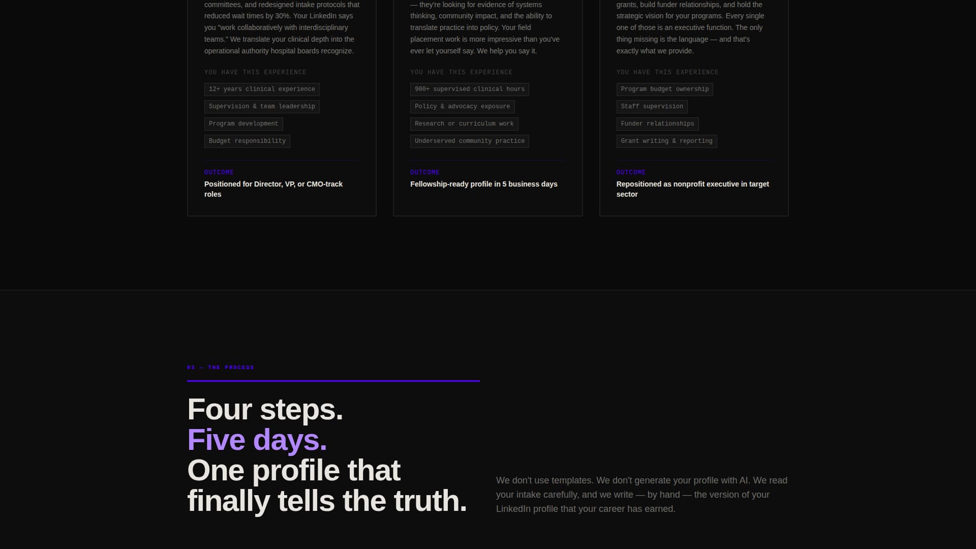 Advocate - Bold LinkedIn Landing Page Template