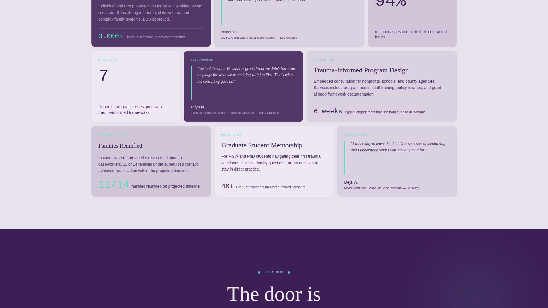 Advocate - Transformative Socialworker Landing Page Template