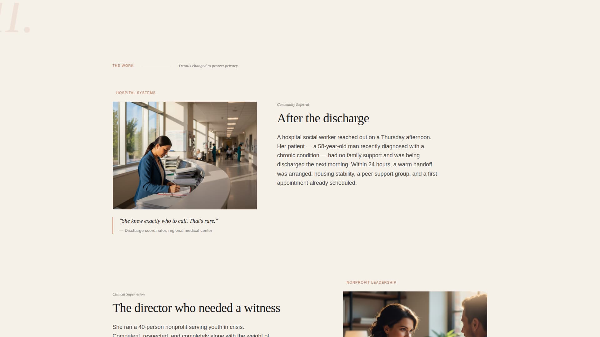Advocate - Compelling Socialworker Landing Page Template