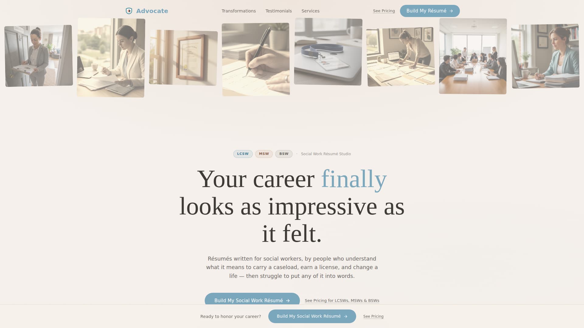 Social - Premium Worker Landing Page Template