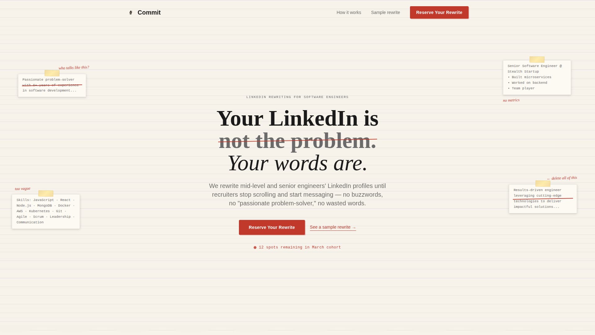 Software Engineer Profile Booking Website Template