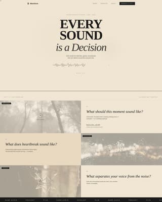 Sound Designer Portfolio Specialist Pre-Launch Website Template