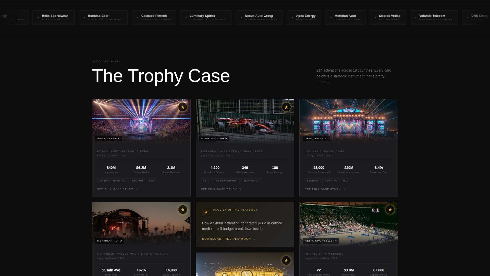 Activate - Immersive Sponsorship Landing Page Template