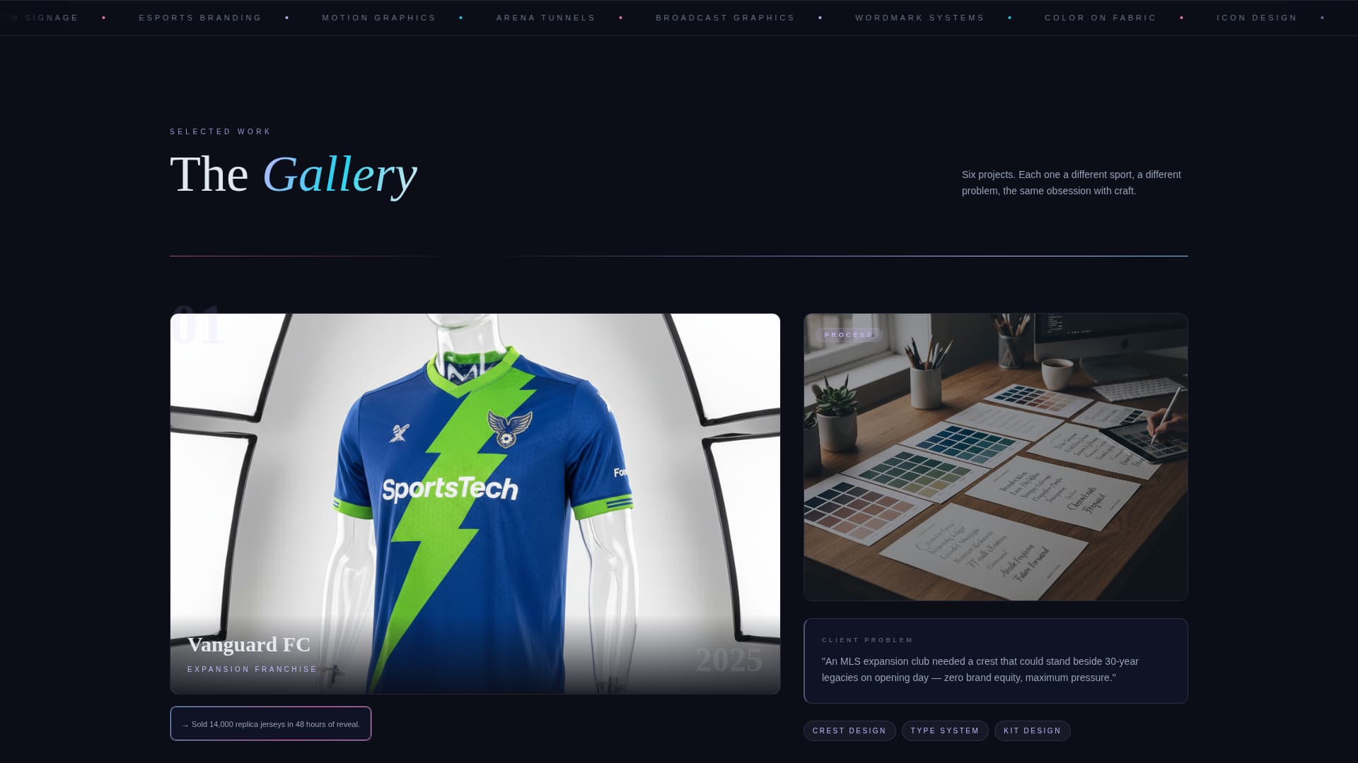 Stadiummark - Electrifying Sportsbranding Landing Page Template