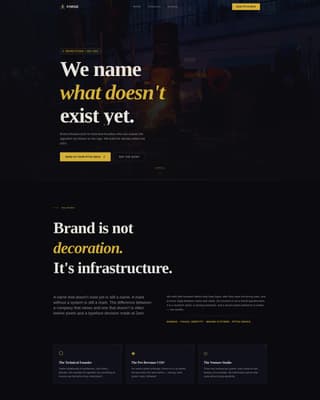 Forge - Bold Branding Landing Page Template