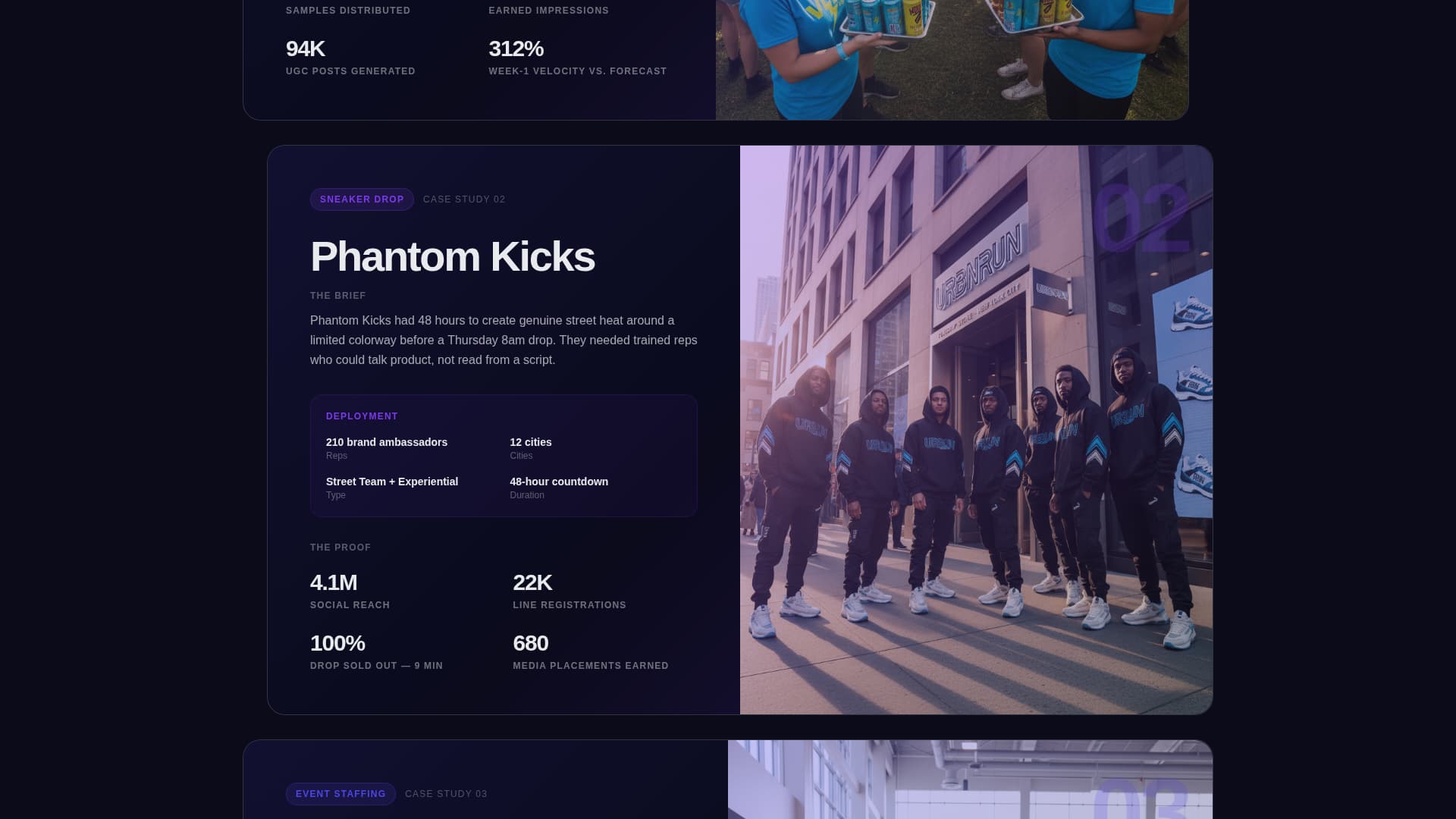 Activate - Electric Streetteam Landing Page Template