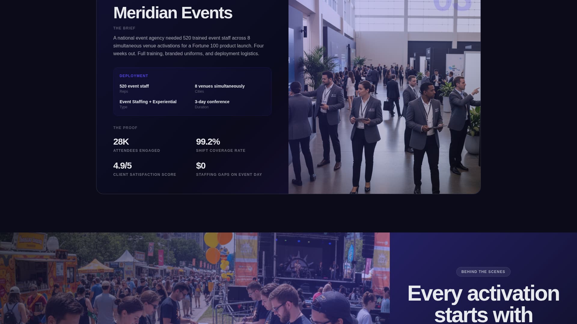 Activate - Electric Streetteam Landing Page Template