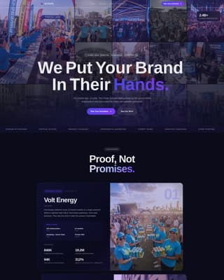 Activate - Electric Streetteam Landing Page Template