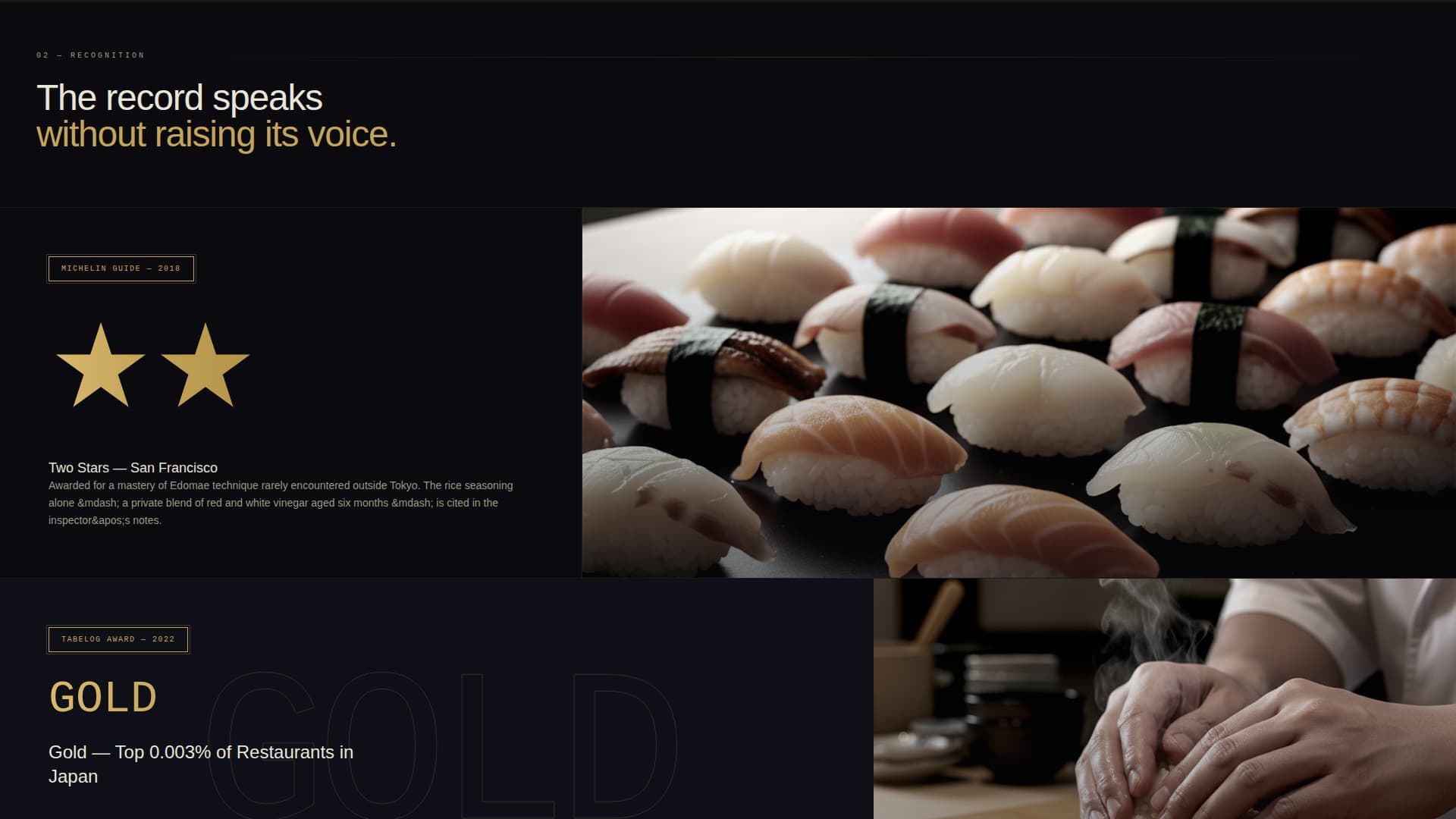 Omakase - Prestigious Sushichef Landing Page Template
