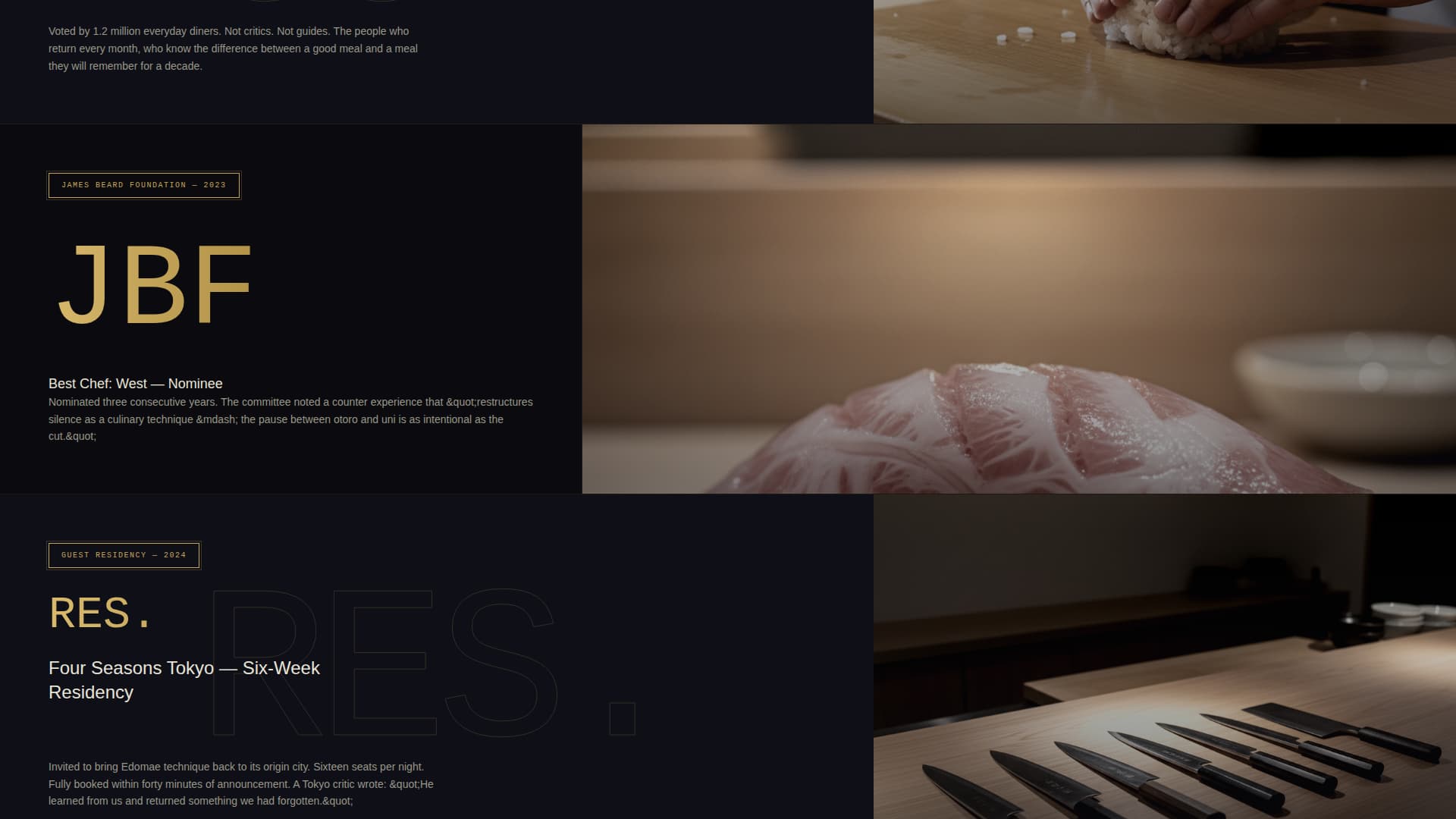 Omakase - Prestigious Sushichef Landing Page Template