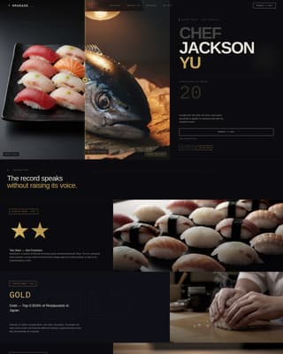 Omakase - Prestigious Sushichef Landing Page Template