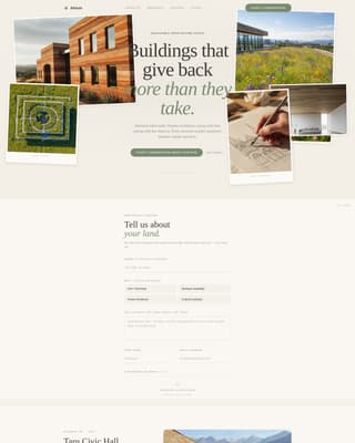 Atrium - Breathtaking Sustainablearchitecture Landing Page Template