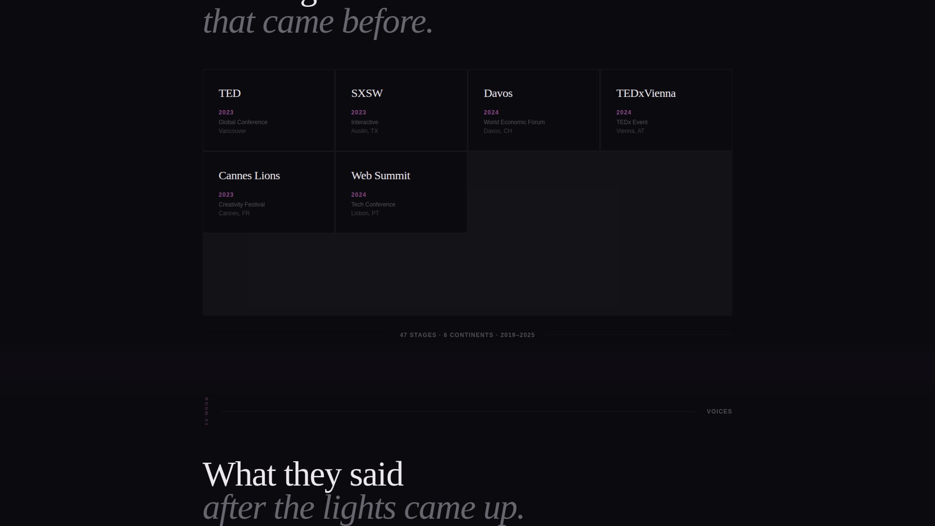 Podium - Captivating Speaker Landing Page Template