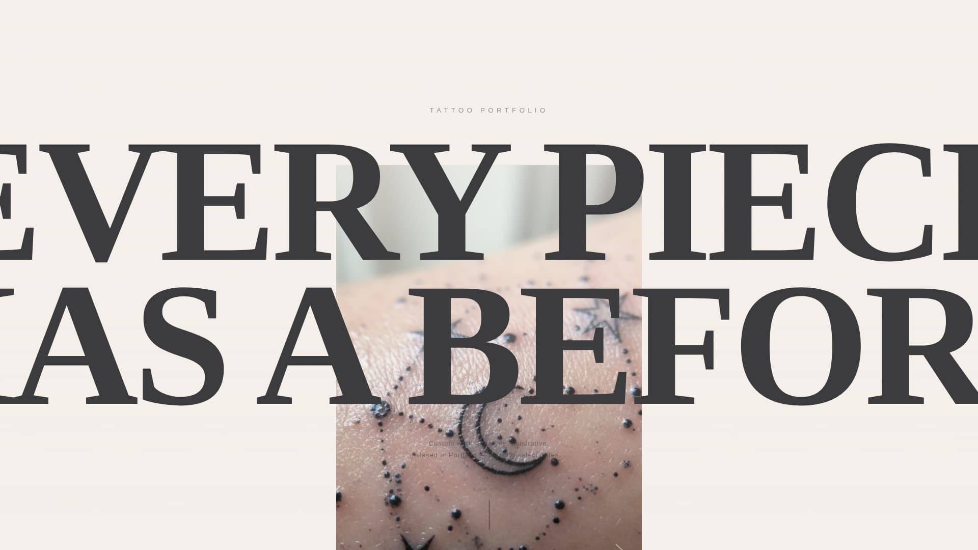 Ink - Immersive Tattoo Landing Page Template