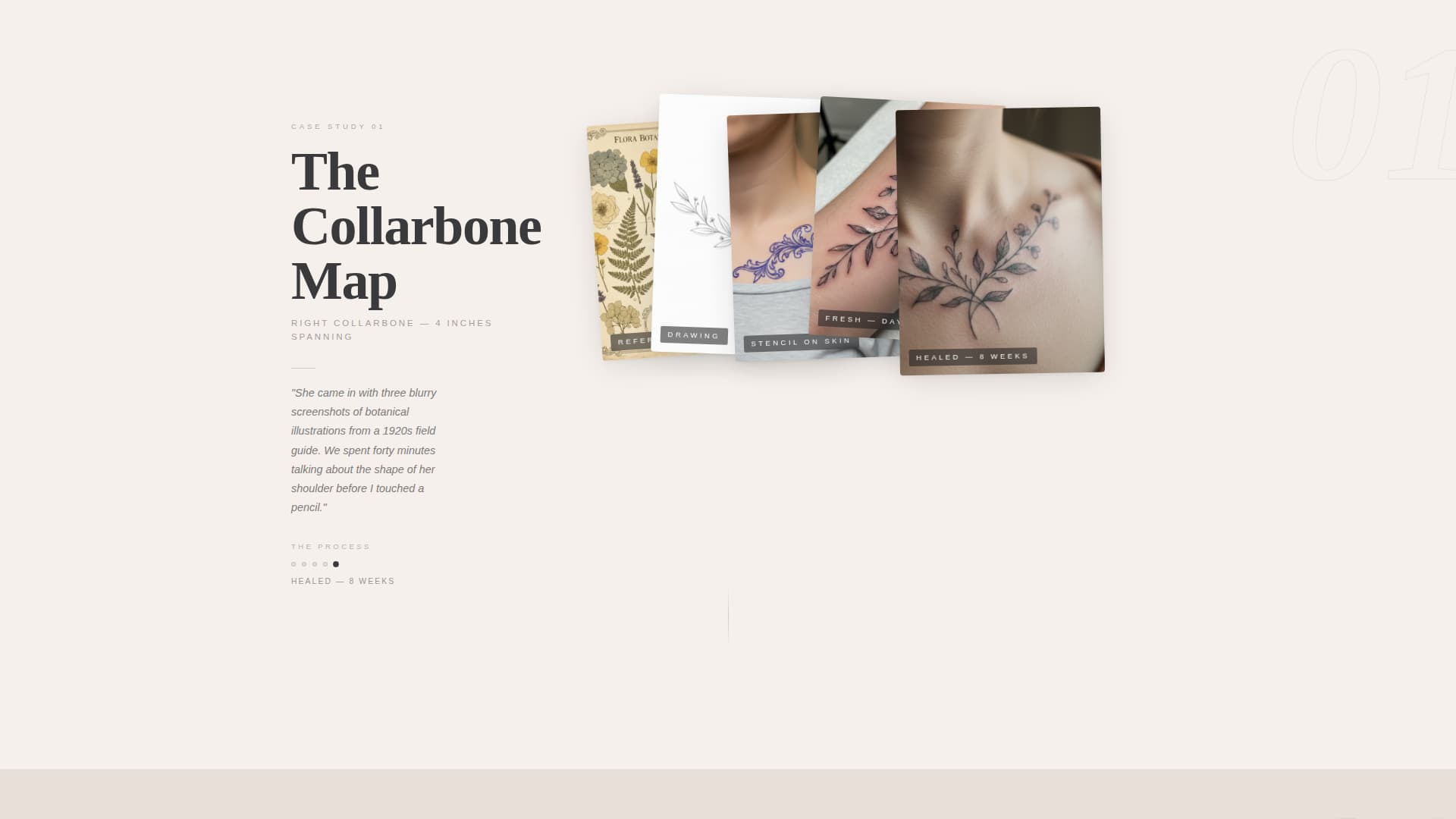 Ink - Immersive Tattoo Landing Page Template