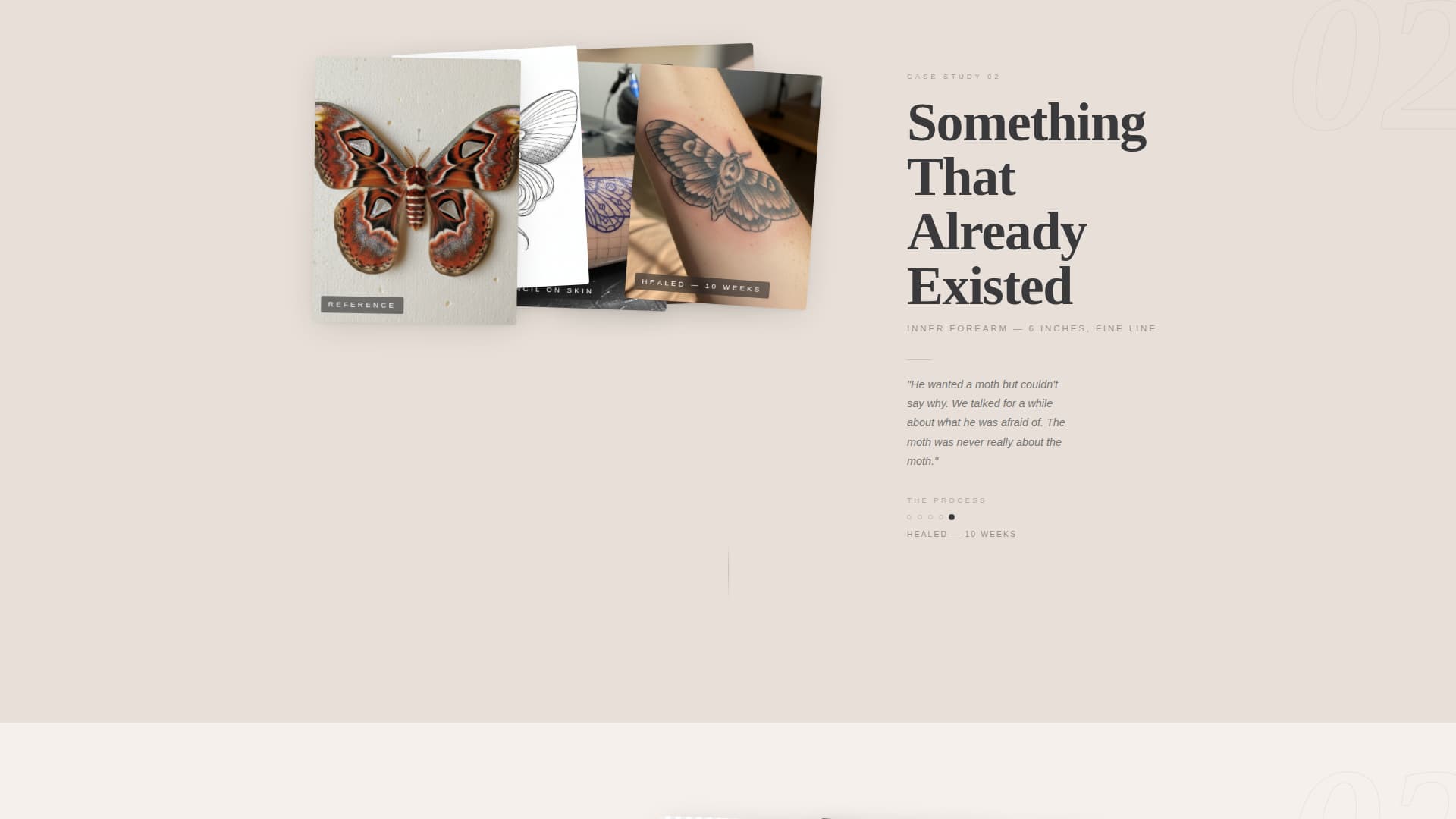 Ink - Immersive Tattoo Landing Page Template