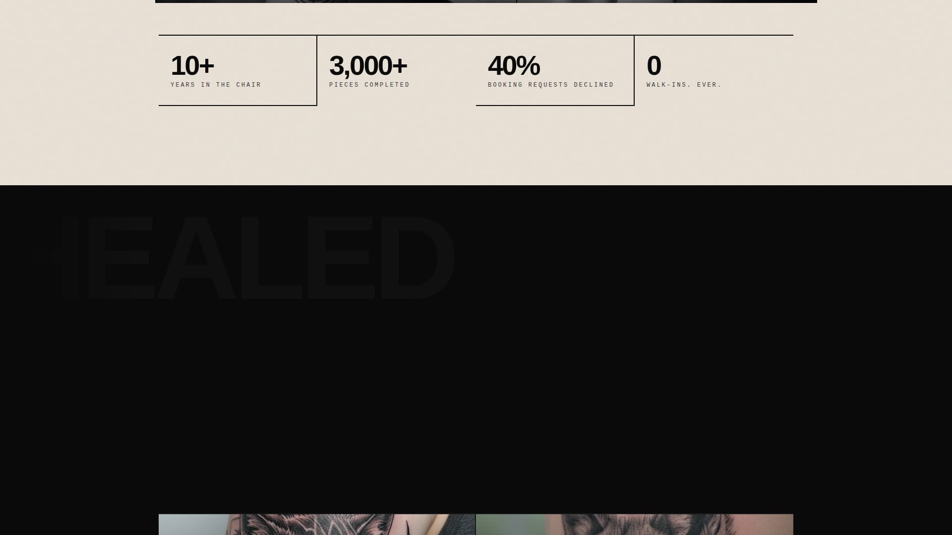 Needle - Bold Tattooartist Landing Page Template