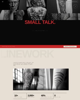 Needle - Bold Tattooartist Landing Page Template