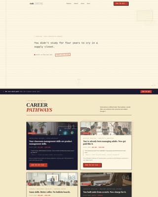 Chalk - Bold Educator Landing Page Template